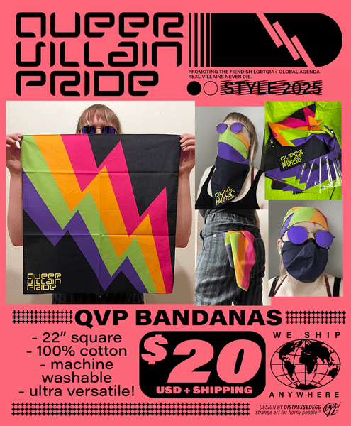 QUEER VILLAIN PRIDE Bandanas