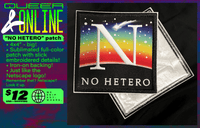 "NO HETERO" Embroidered Patch