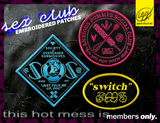 SEX CLUB Embroidered Patches