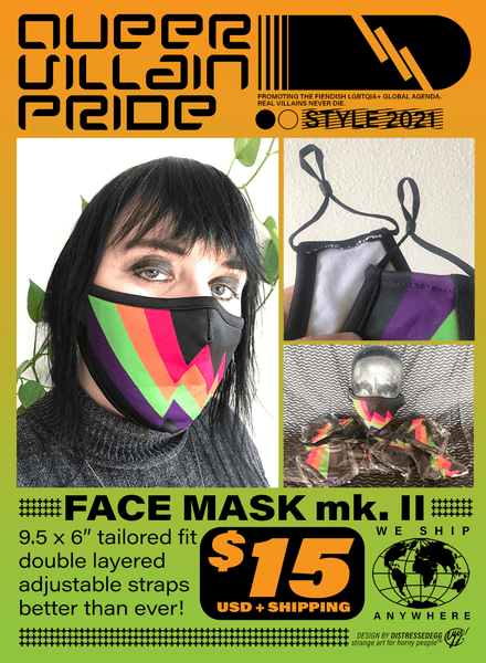 Queer Villain Pride Face Masks (Mk. II)