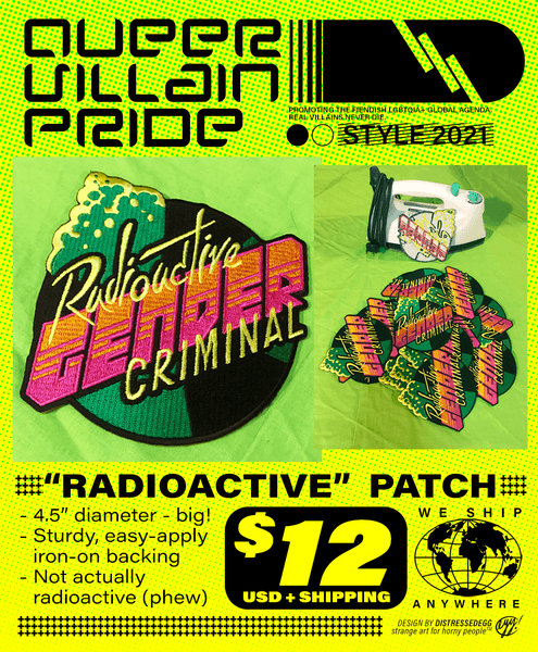 "Radioactive" Embroidered Patch